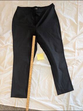 Attitudes by Renee Black Pull-On Pants - Plus Size 1X Tall